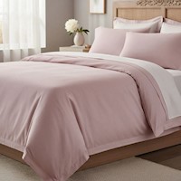 Juego de sabanas  algodón pima interiotex  180 hilos color Rosadito